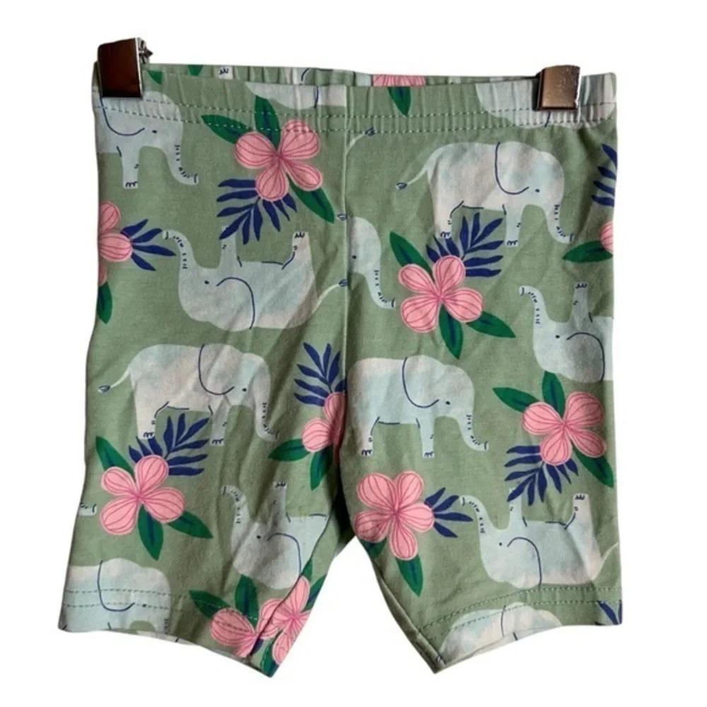 Carters Jade Elephant hibiscus Shorts size 12
